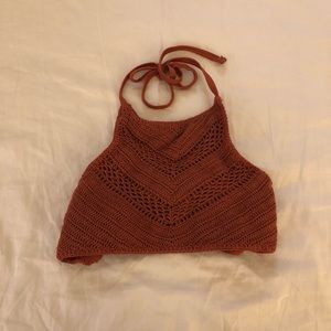 High neck bikini top